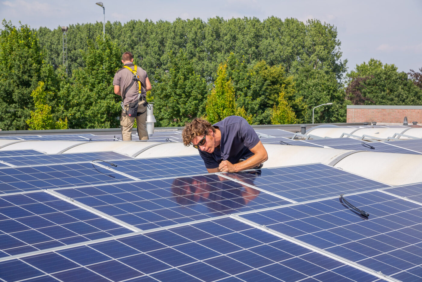 Zonnedak installatie cooperatie