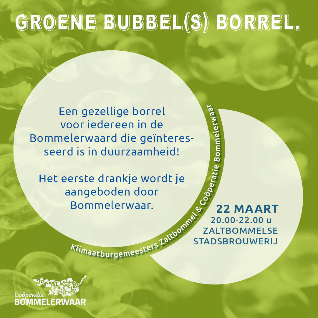 Groene Bubbel(s) Borrel