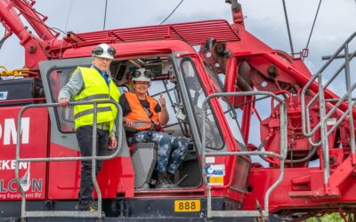 Eerste paal Burgerwindpark geslagen en bouw officieel gestart